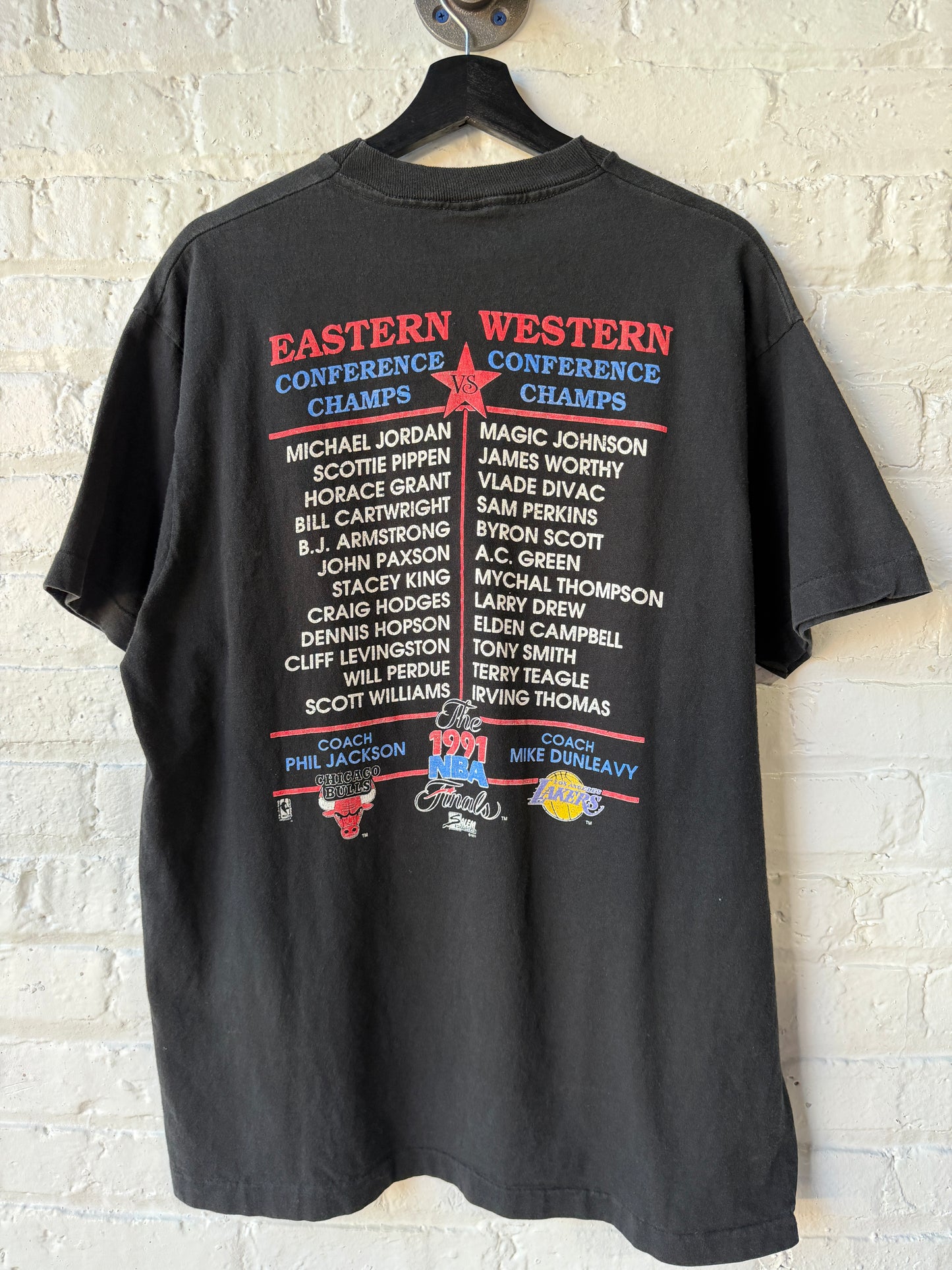 Vintage 1991 Bulls vs Lakers NBA Finals Shirt Size XL