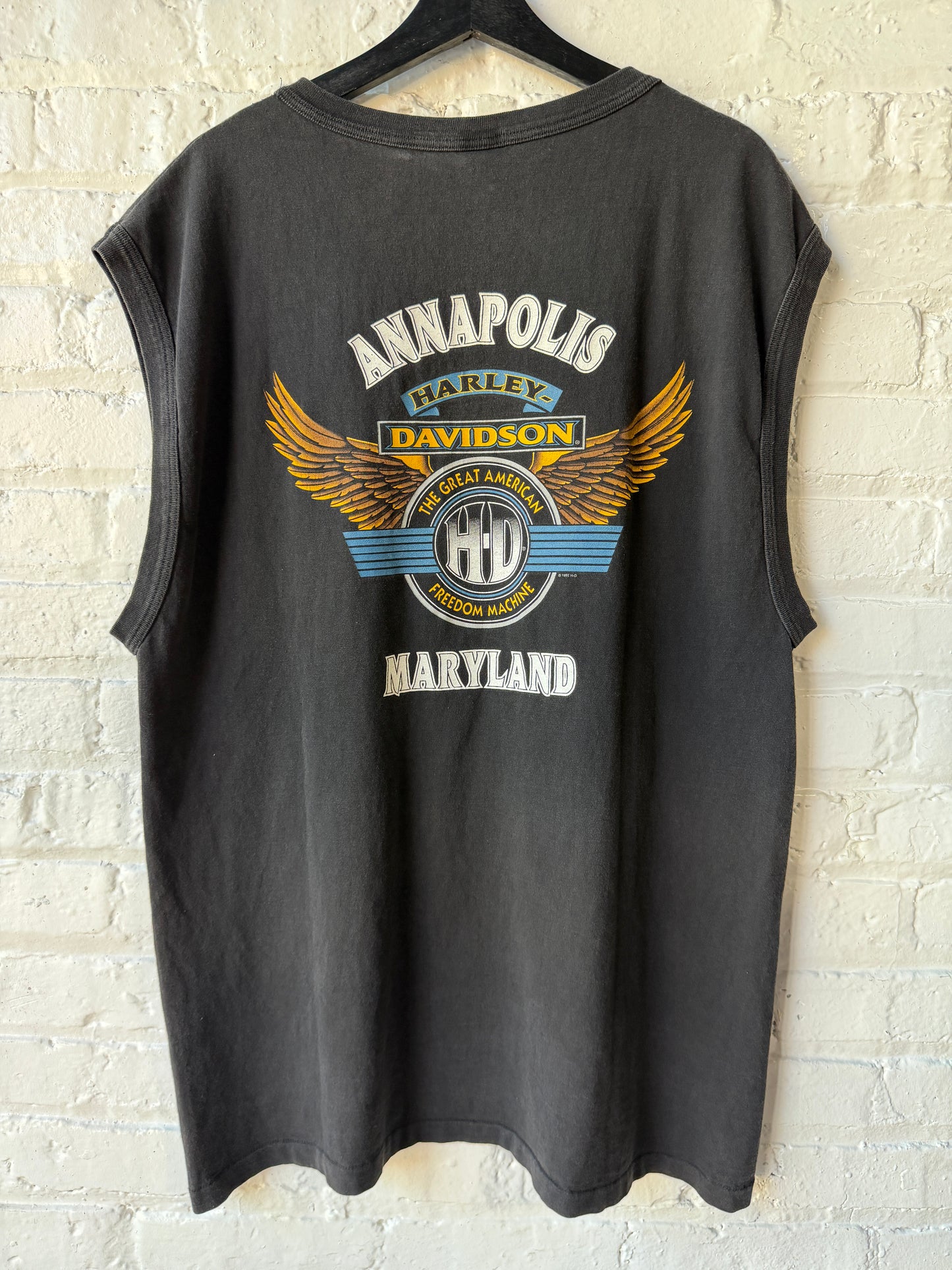 Vintage 1995 Harley Davidson Sleeveless Shirt Size XL