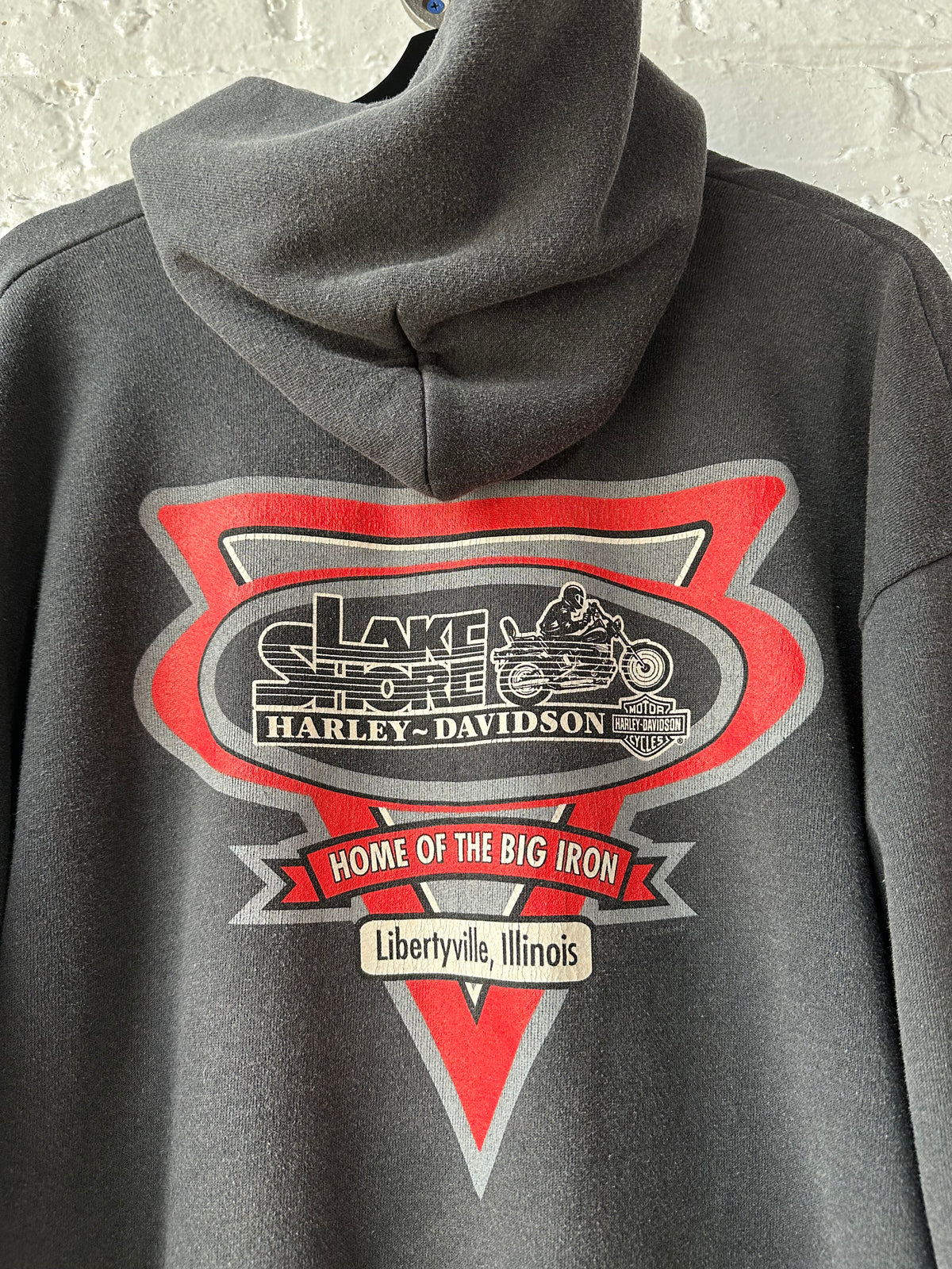 Vintage 2002 Harley Davidson Zip Up Hoodie Size 2XL