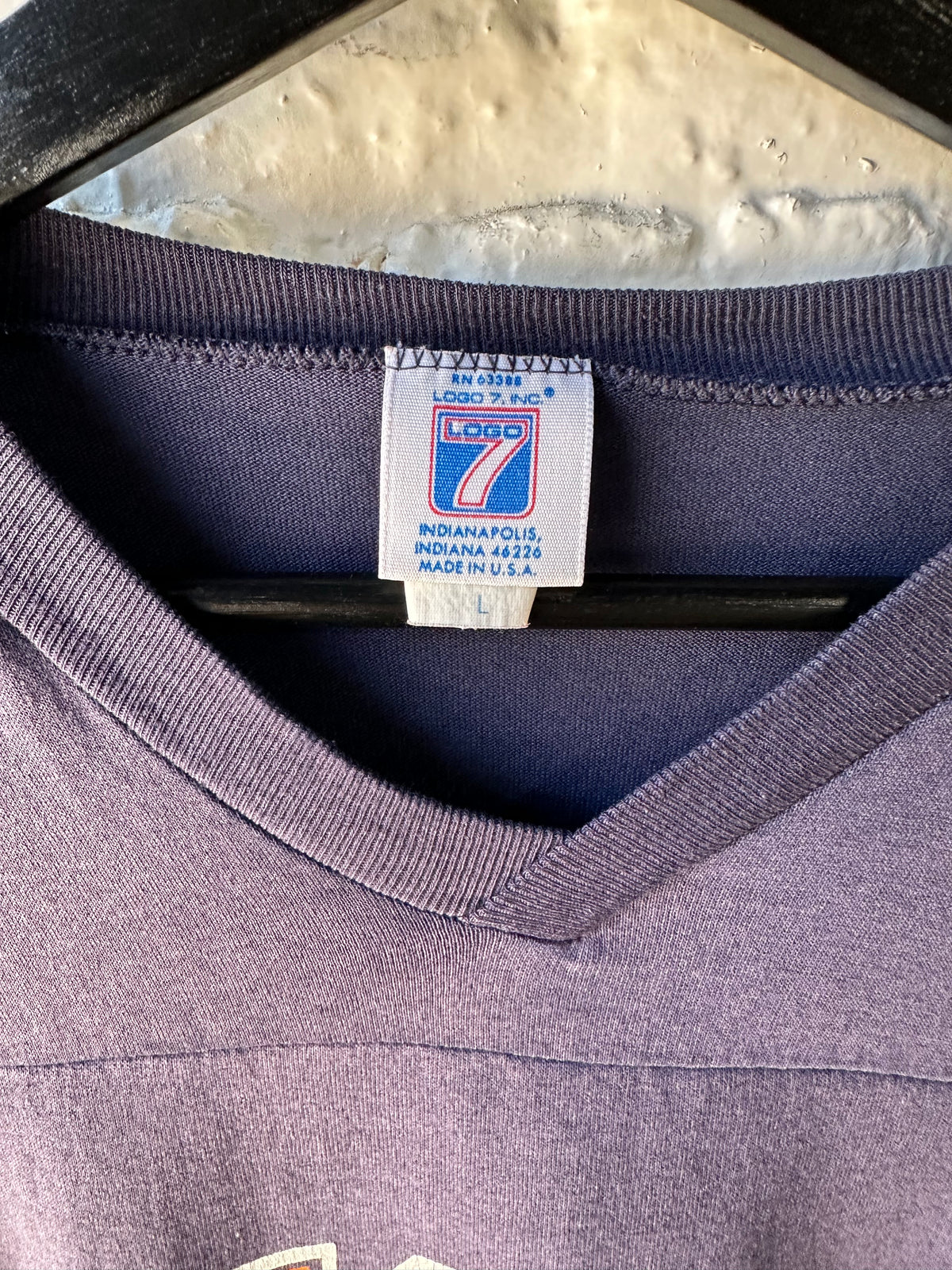 Vintage Logo 7 Chicago Bears 3/4 Sleeve Size Large