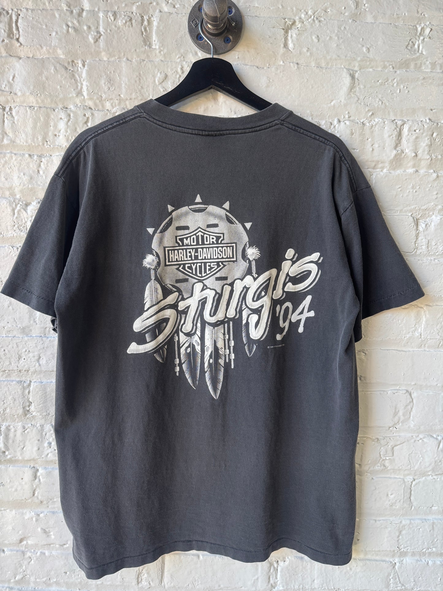 Vintage 1994 Sturgis Faded Shirt Size Large