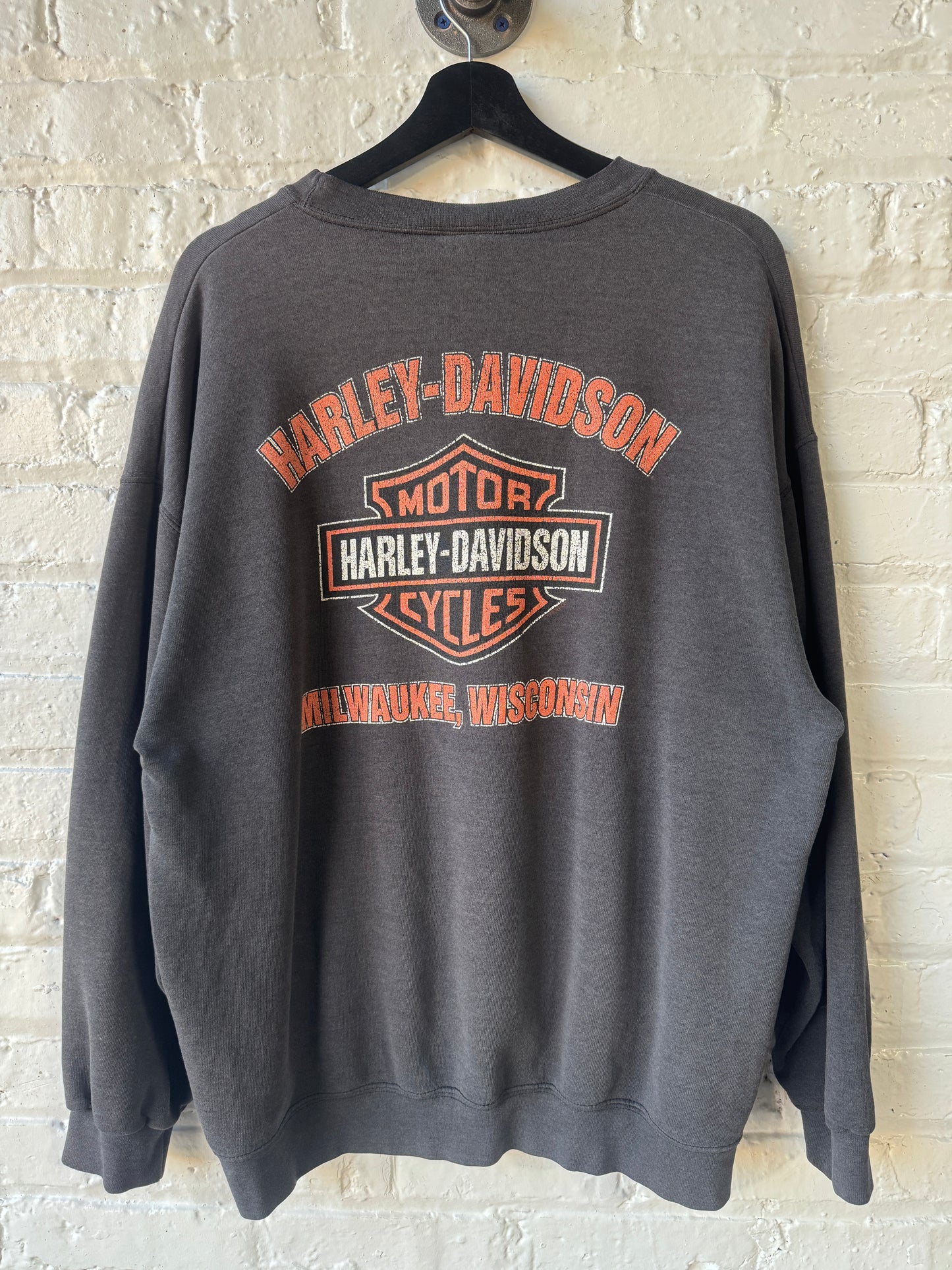 Vintage Harley Davidson Roadhouse Faded Crewneck Size XL