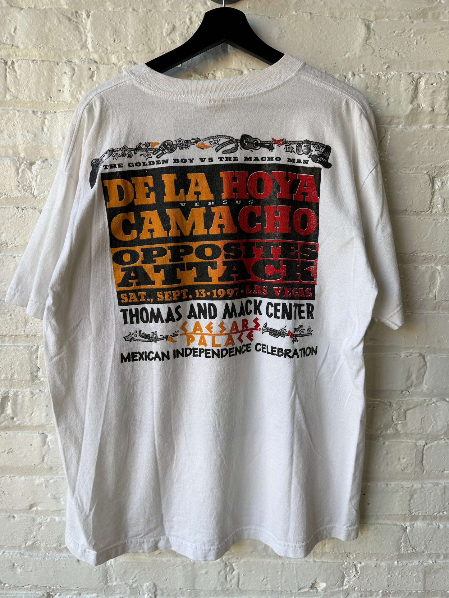 Vintage De La Hoya vs Camacho Boxing Shirt Size XL