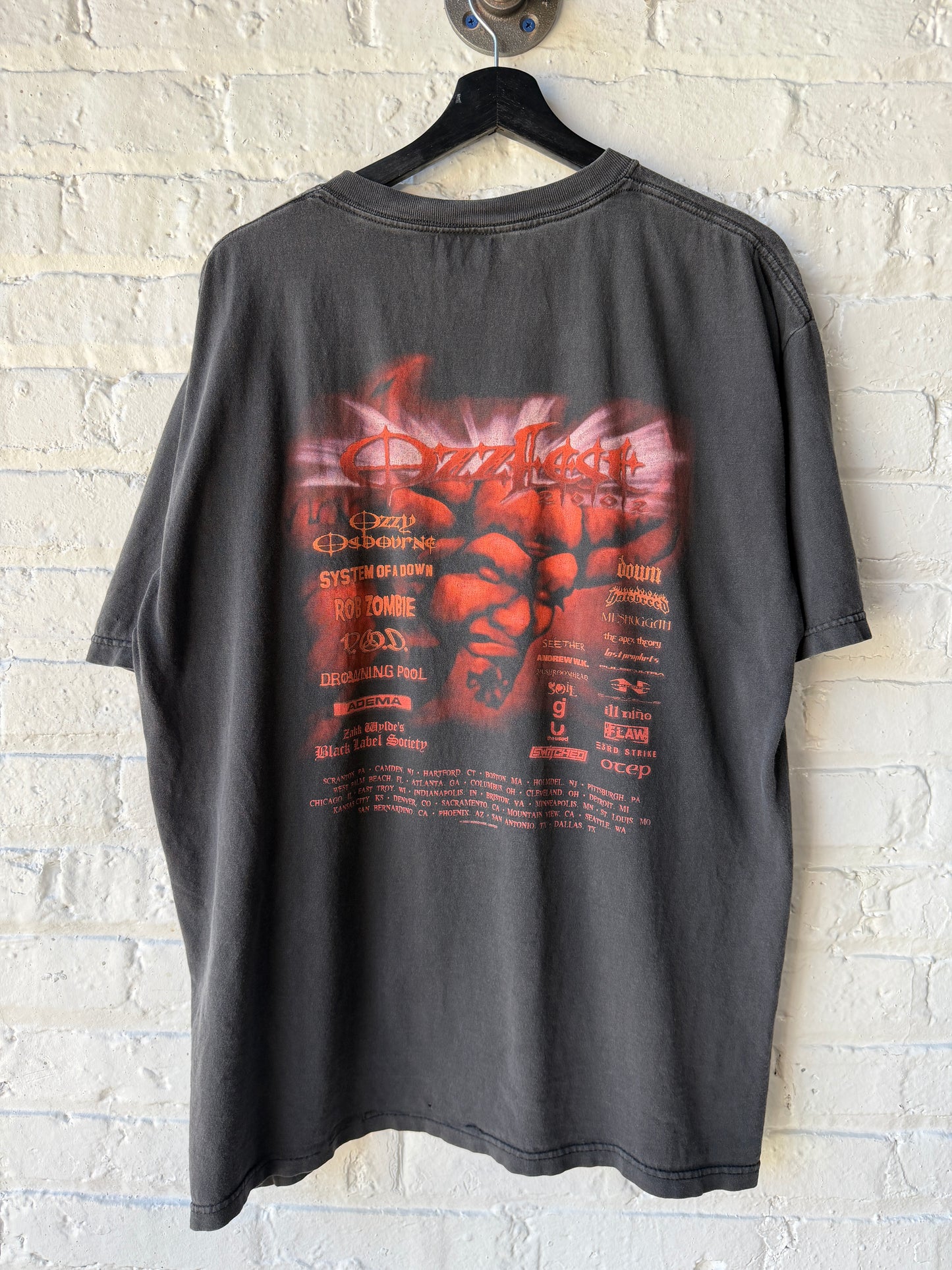 Vintage 2002 Ozzfest Shirt Size XL