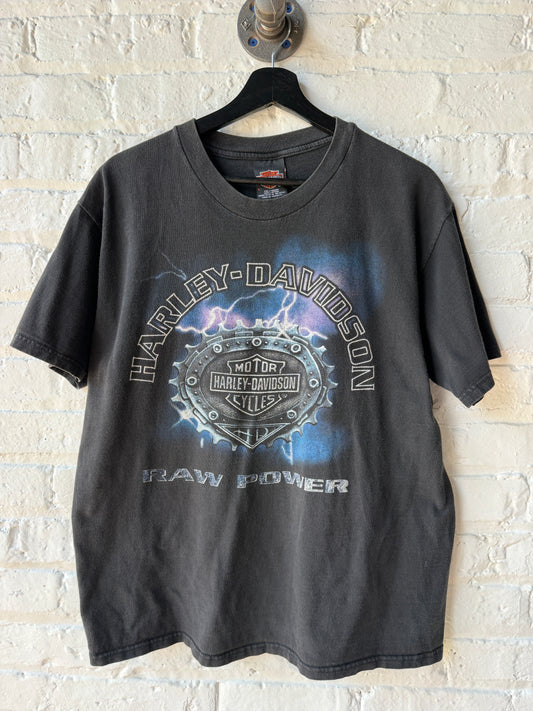 Vintage Harley Davidson Raw Power Shirt Size Large