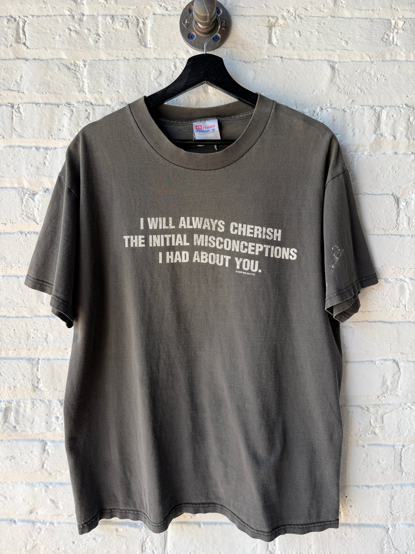 Vintage Misconception Fader Shirt Size Large