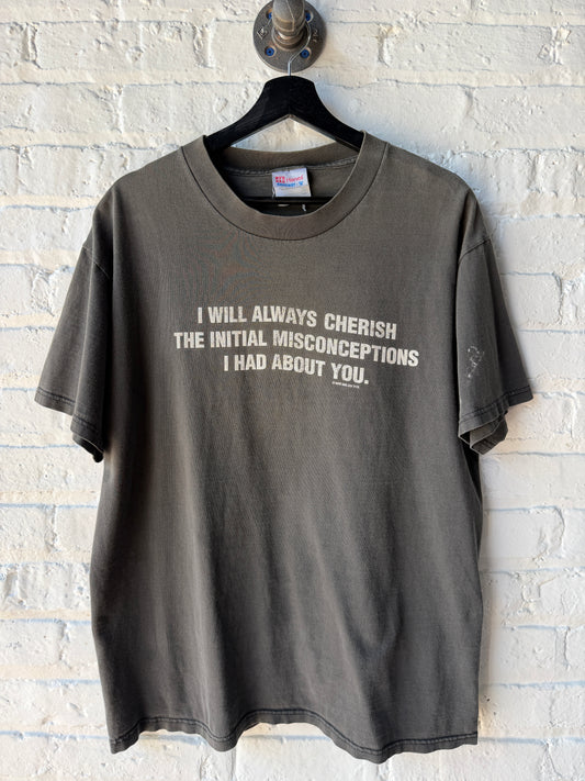 Vintage Misconception Fader Shirt Size Large