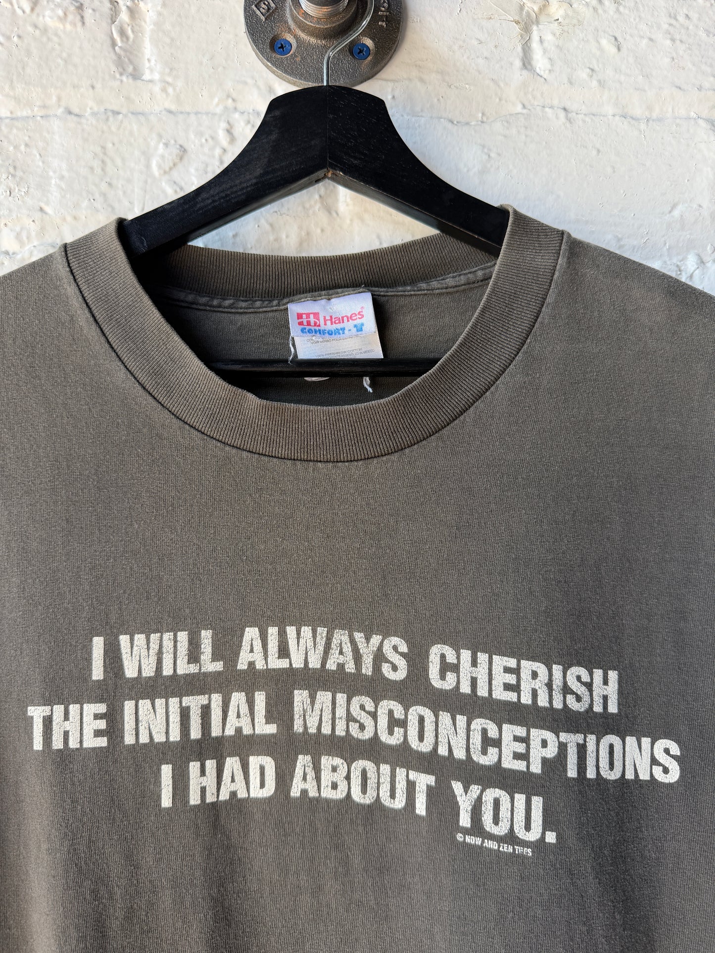 Vintage Misconception Fader Shirt Size Large