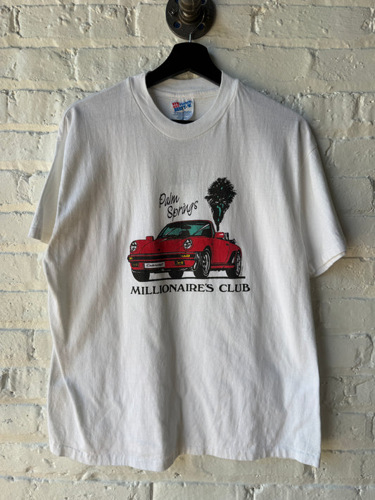 Vintage Palm Springs Millionaires Club Porsche Shirt Size Large/Medium