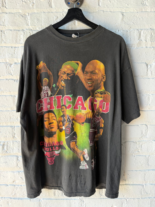 Vintage Chicago Bulls Rap T Shirt Size 2XL
