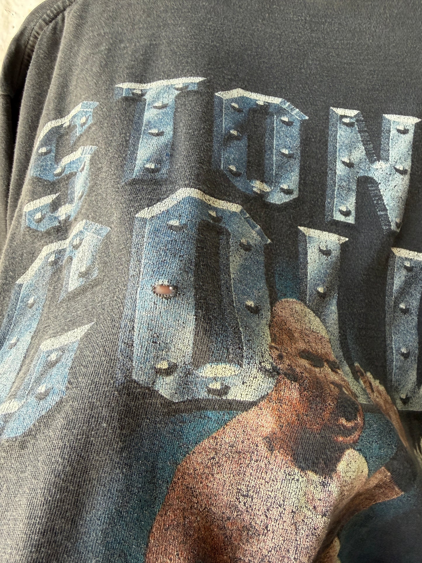 Vintage Stone Cold Steve Austin Wraparound Fader Shirt Size Large