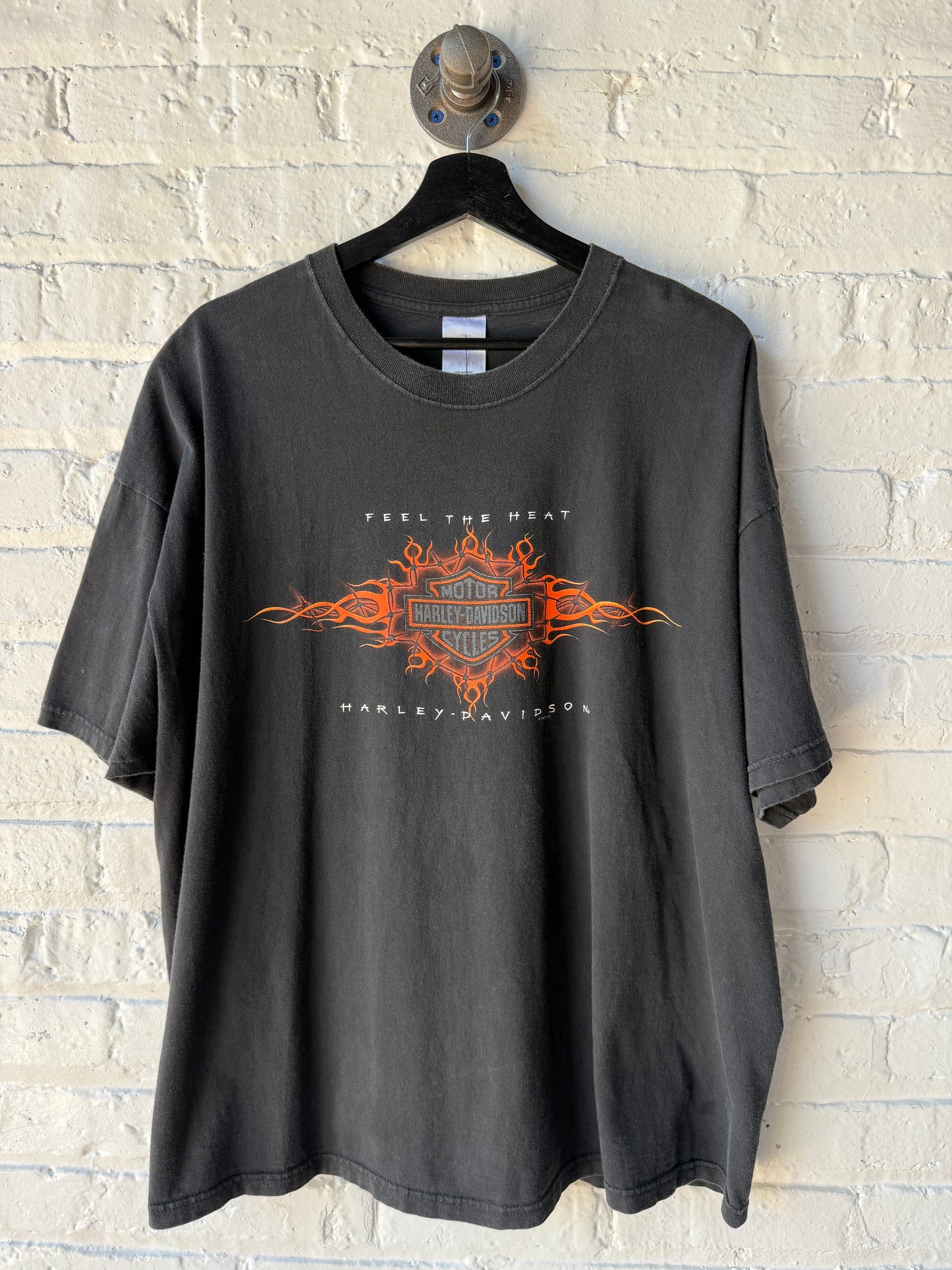 Vintage 1998 Feel The Heat Harley Davidson Shirt Size 2XL