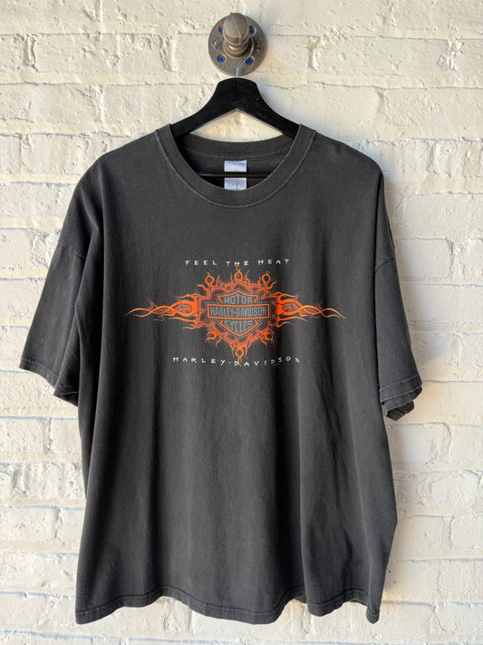 Vintage 1998 Feel The Heat Harley Davidson Shirt Size 2XL