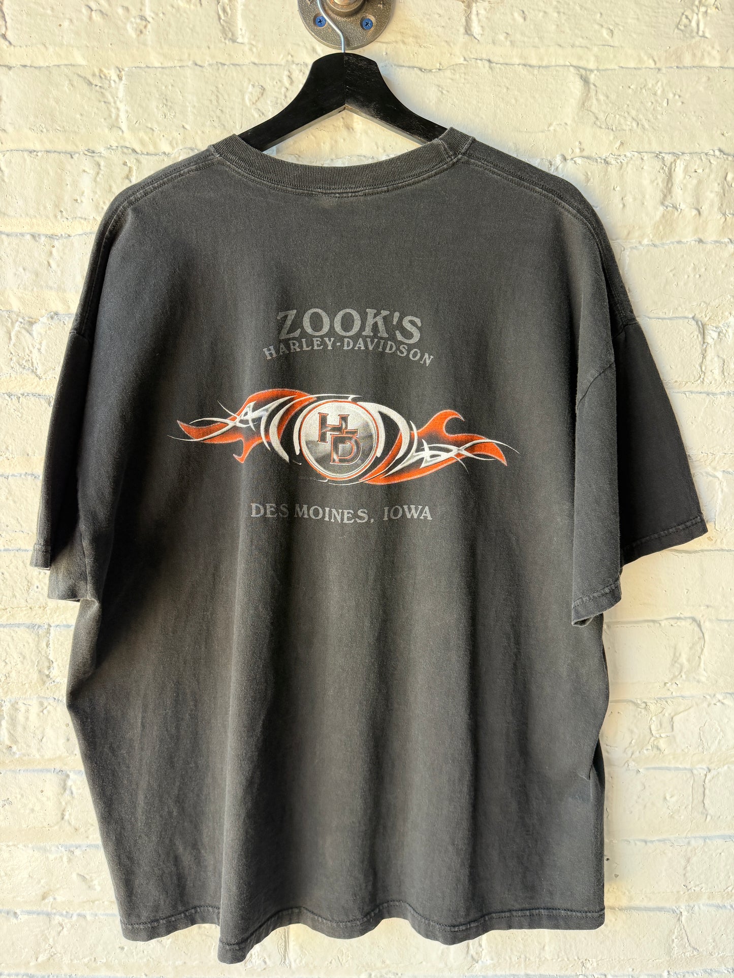 Vintage 1998 Feel The Heat Harley Davidson Shirt Size 2XL