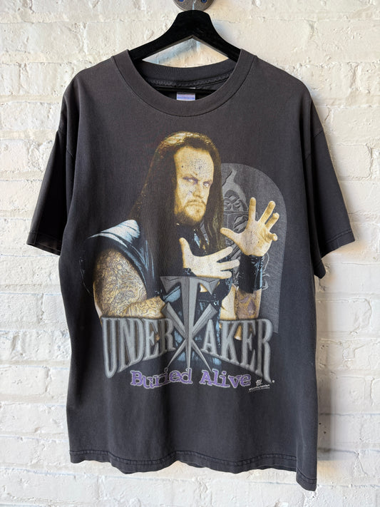 Vintage WWF Undertaker Buried Alive Shirt Size Large