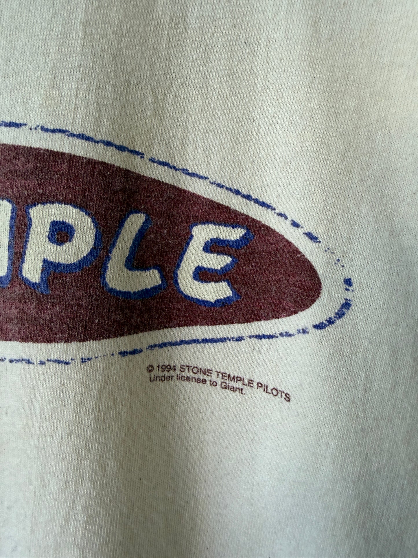 Vintage 1994 Stone Temple Pilots Bicycle Shirt Size Large