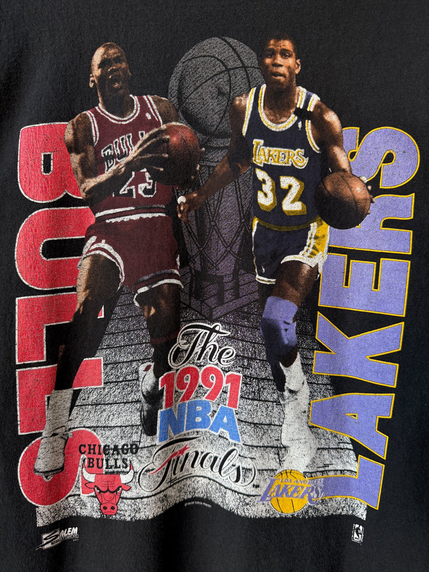 Vintage 1991 Bulls vs Lakers NBA Finals Shirt Size XL