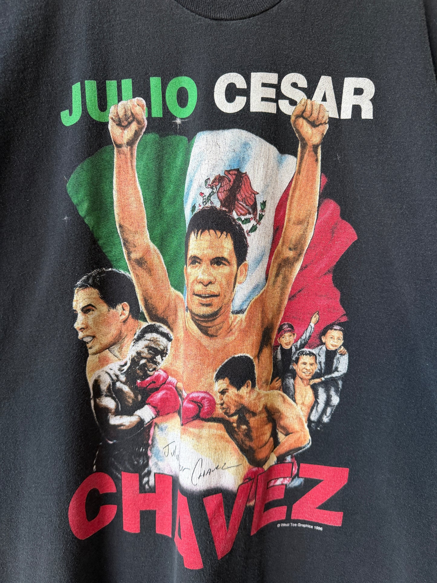 Vintage 1996 Julio Cesar Chavez Boxing Shirt Size XL