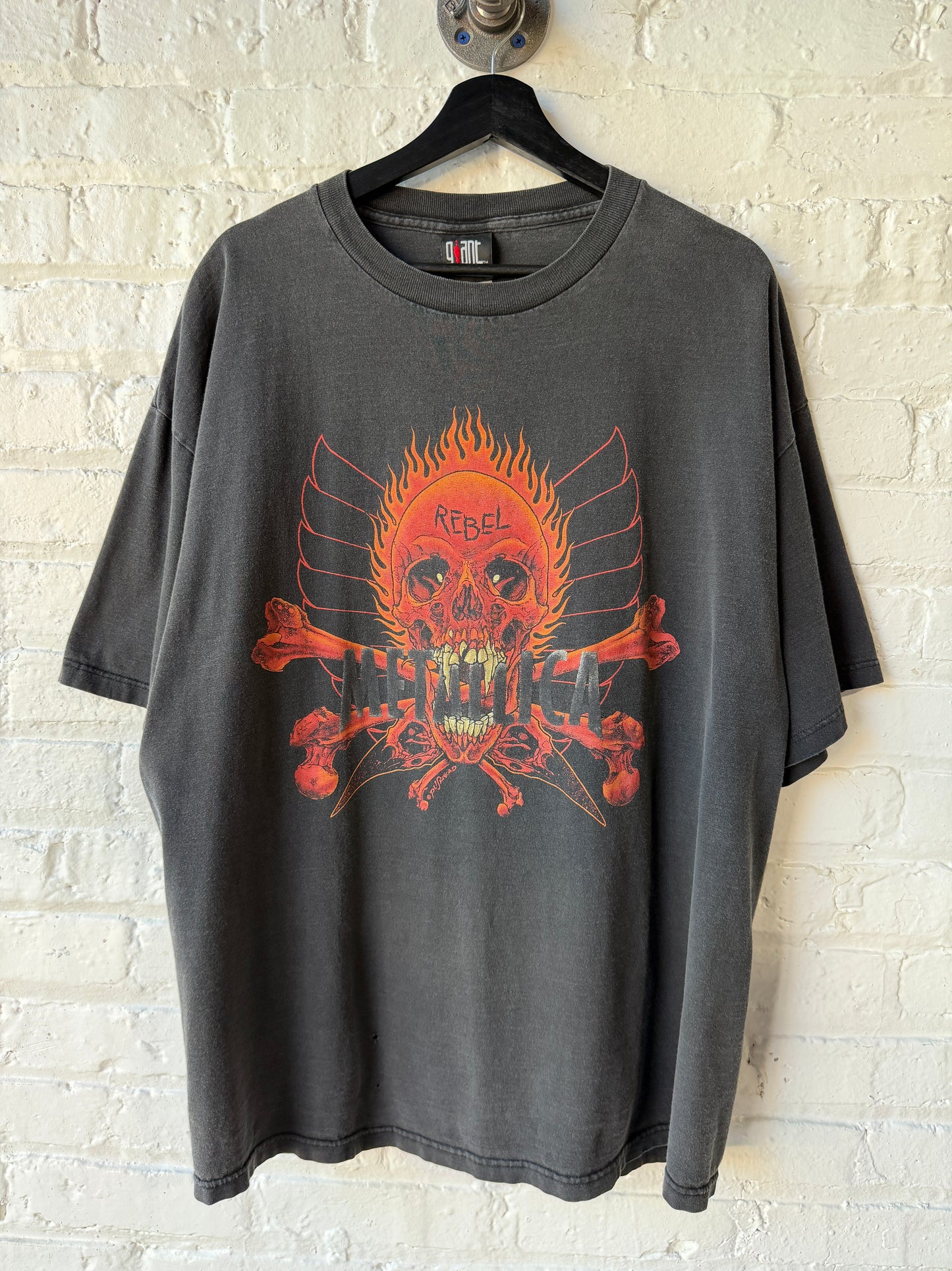 Vintage Fader Metallica Pushead Rebel Shirt Size XXL
