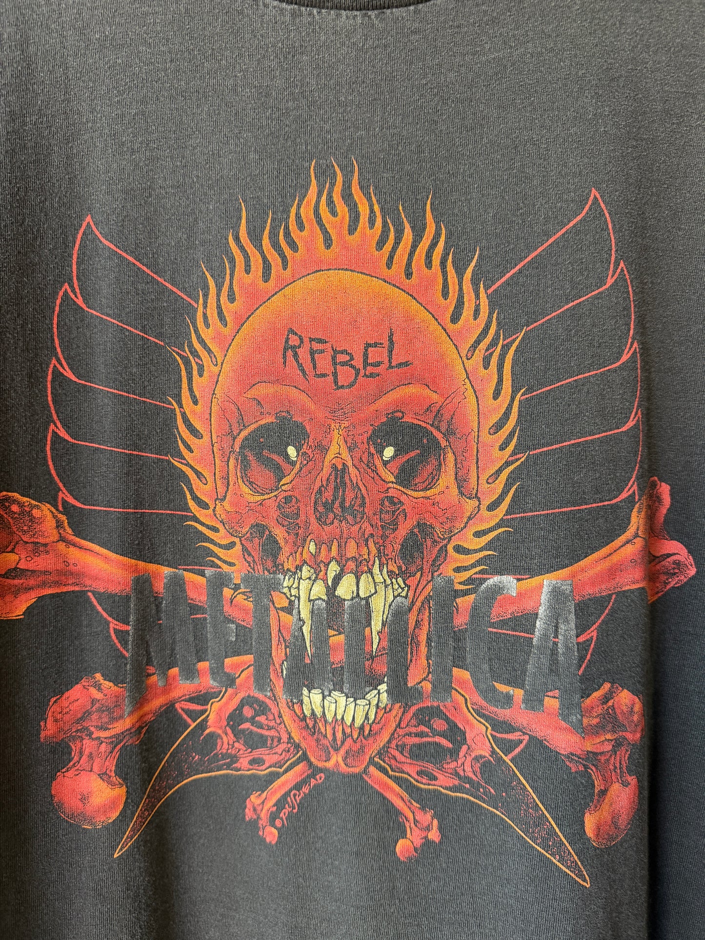 Vintage Fader Metallica Pushead Rebel Shirt Size XXL