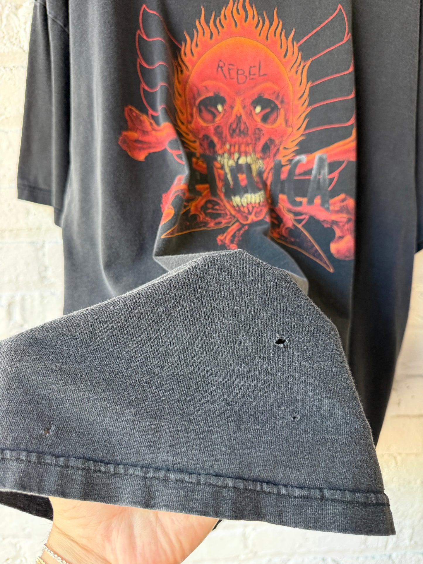 Vintage Fader Metallica Pushead Rebel Shirt Size XXL