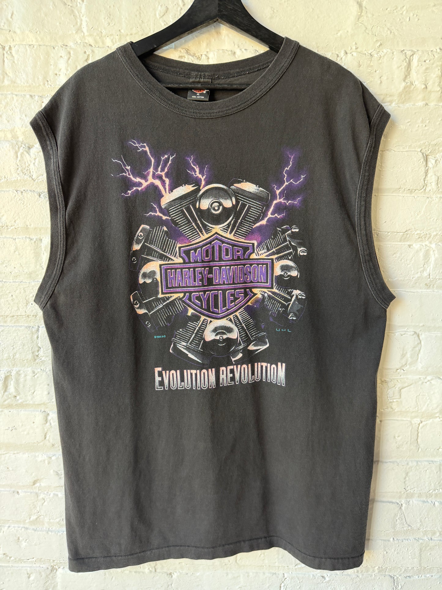 Vintage 1995 Harley Davidson Sleeveless Shirt Size XL
