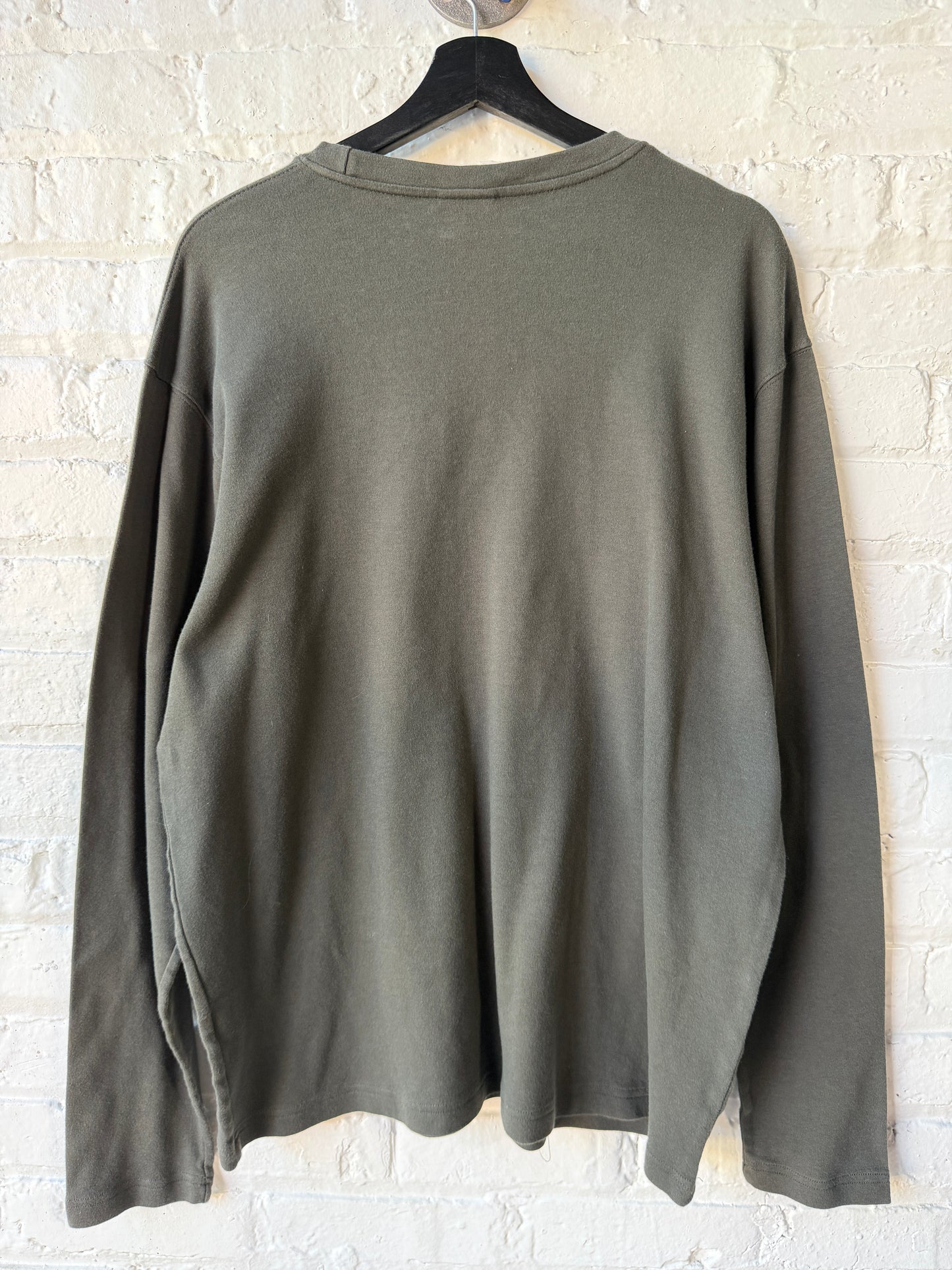 Vintage Oakley Software Center Logo Green Long Sleeve Shirt Size XL