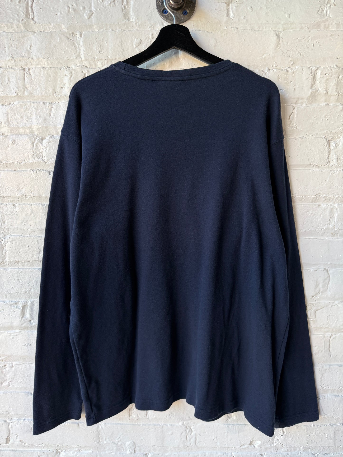Vintage Oakley Software Center Logo Navy Long Sleeve Shirt Size XL