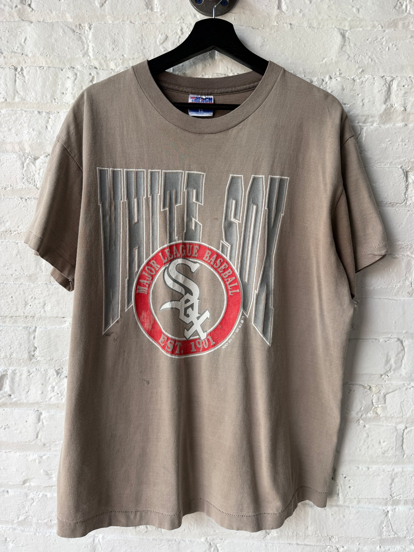 Vintage 1990 White Sox Faderrr Shirt Size XL