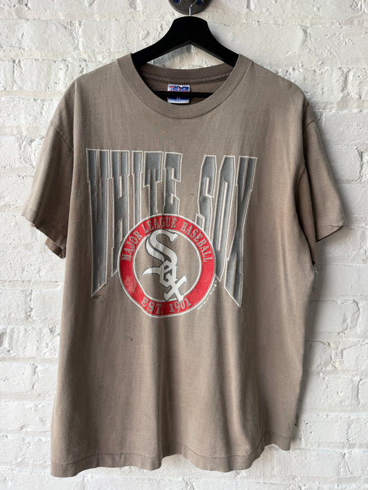 Vintage 1990 White Sox Faderrr Shirt Size XL