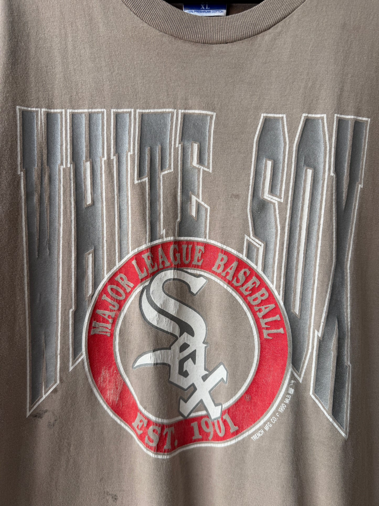Vintage 1990 White Sox Faderrr Shirt Size XL