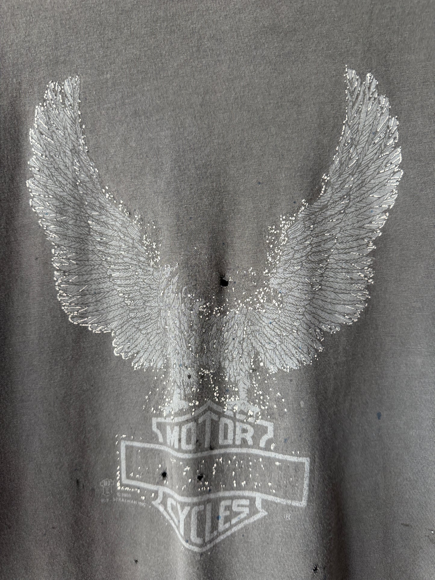 Vintage 1989 Harley Davidson Fader Distressed Shirt Size Large