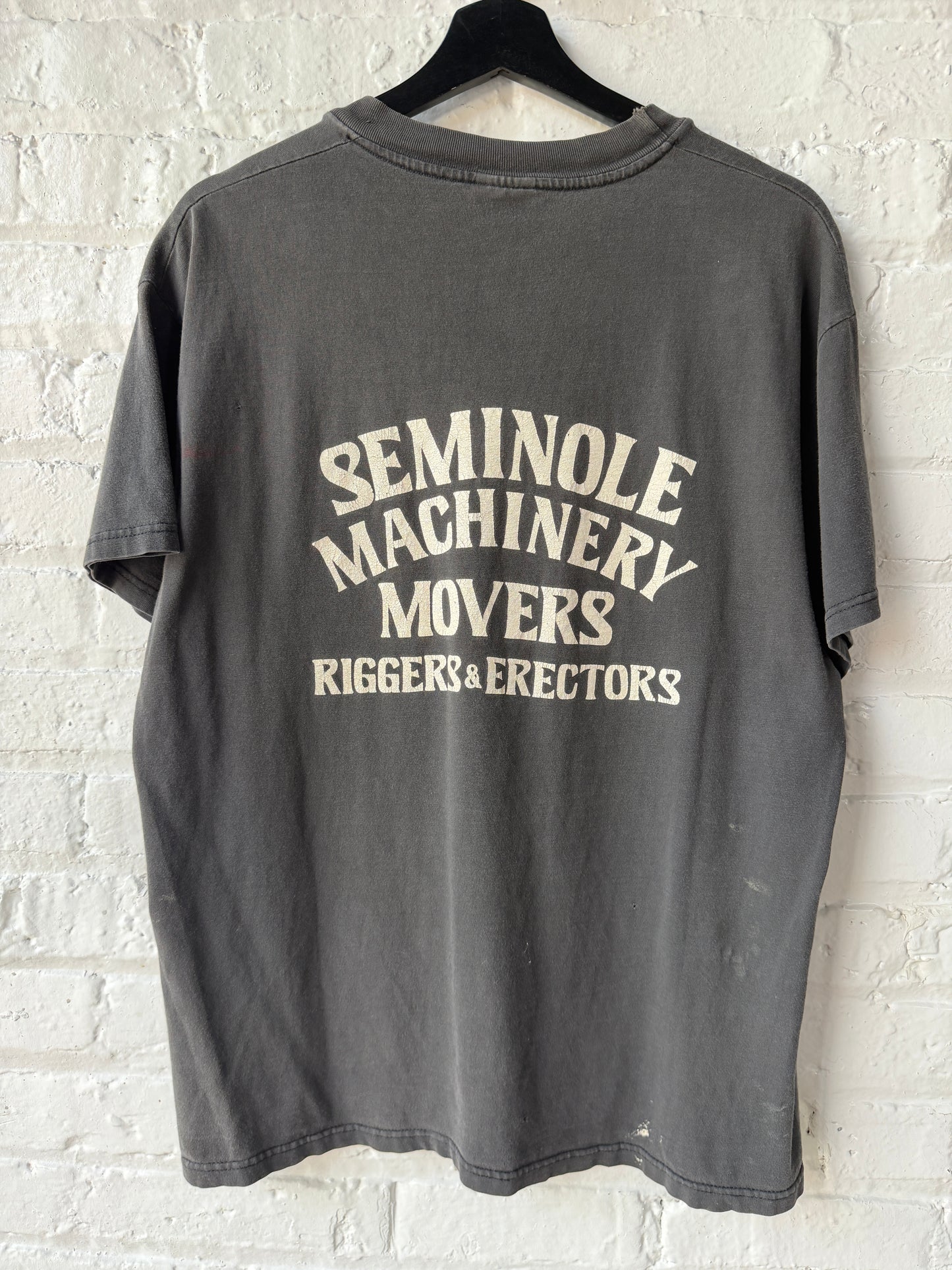 Vintage Seminole Machinery Pocket T Shirt Size Large