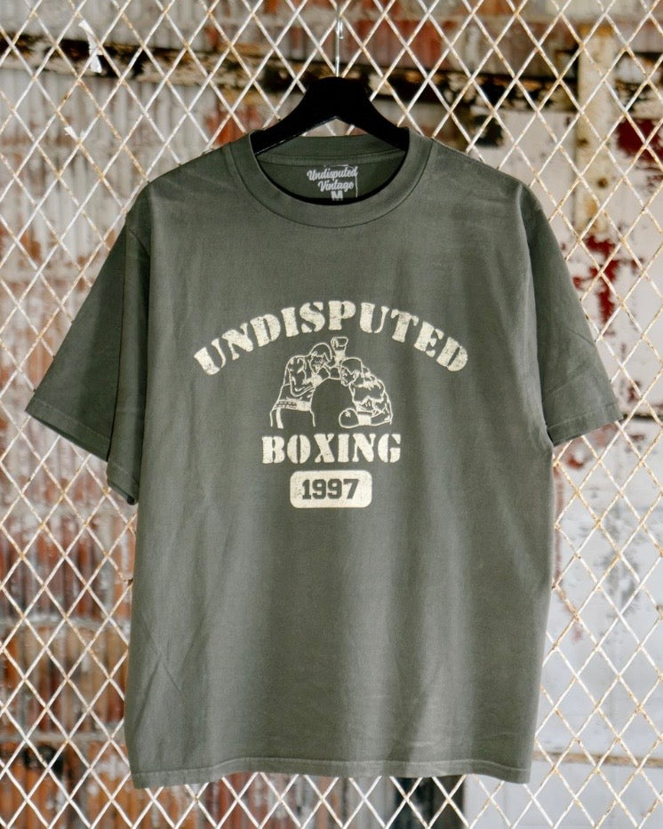 Undisputed Boxing 1997 Garment Dye Tee - Sunfaded Olive