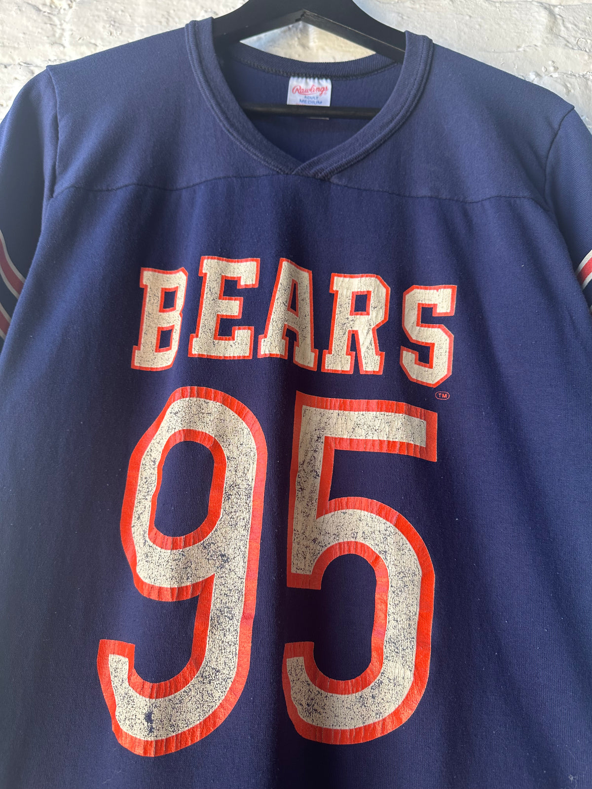Vintage Chicago Bears #95 Rawlings Shirt Size Medium