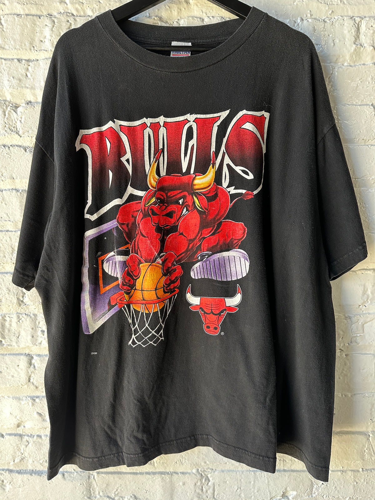 Vintage 90s Benny the Bulls Slam Dunk Shirt Size 2XL