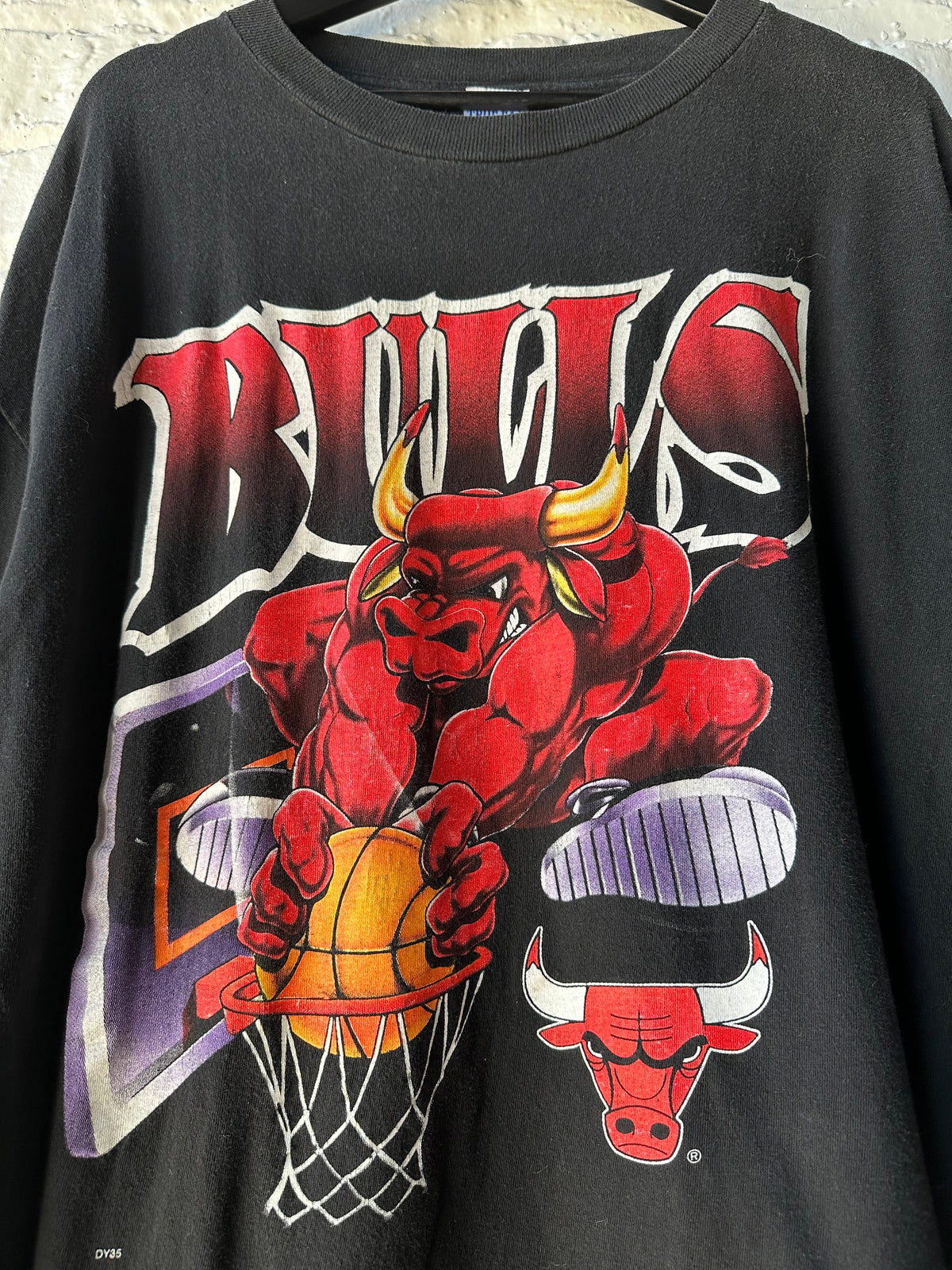 Vintage 90s Benny the Bulls Slam Dunk Shirt Size 2XL