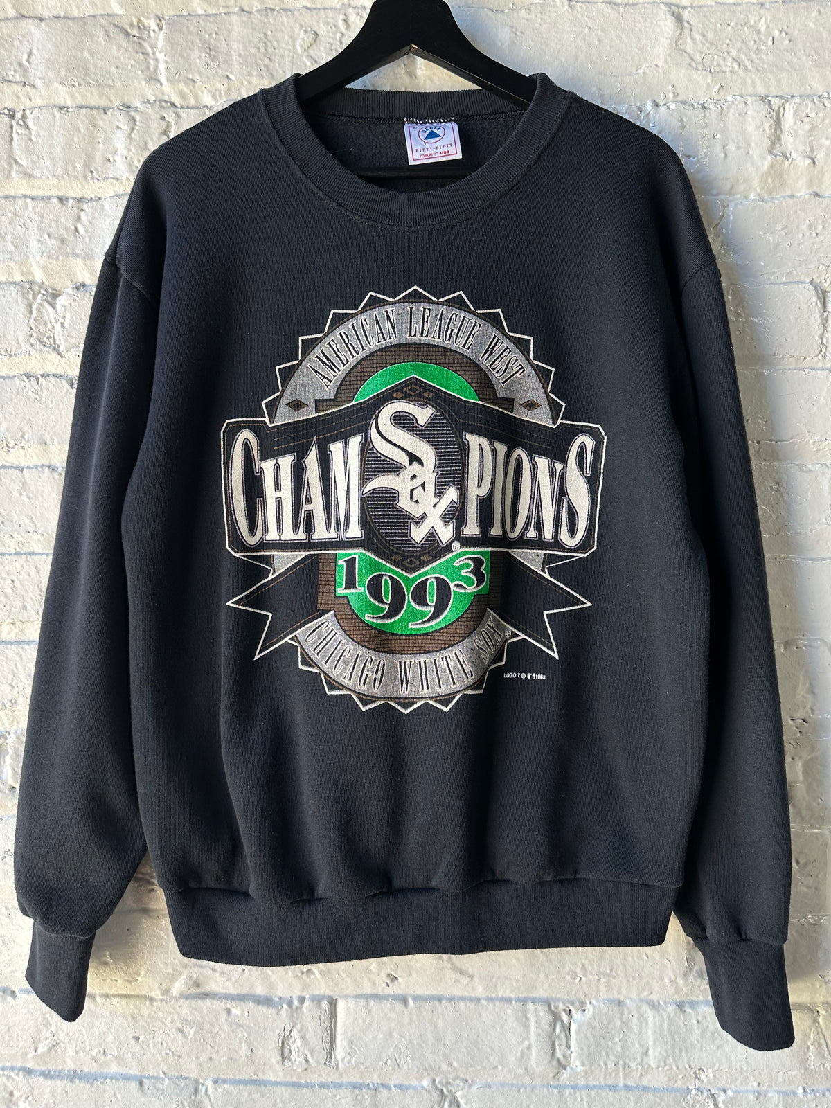Vintage 1993 Chicago White Sox Logo 7 Crewneck Size Large