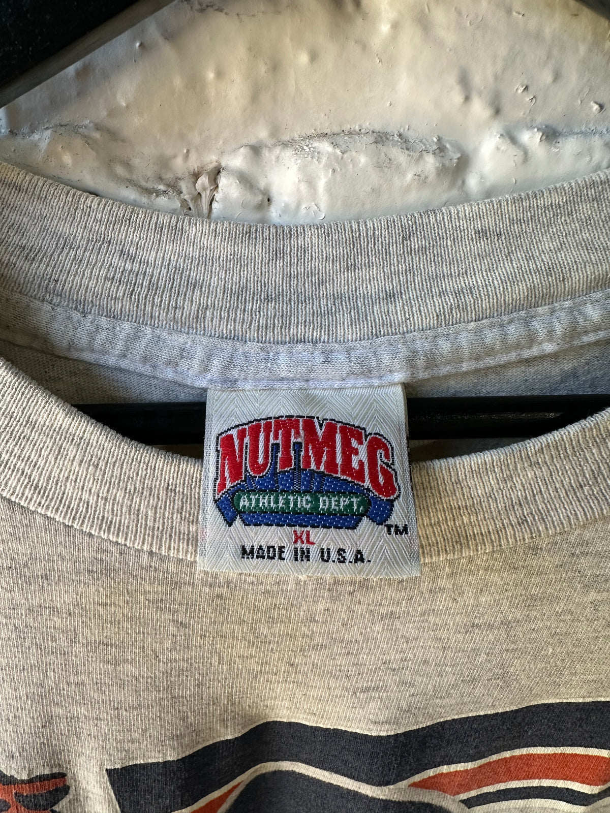 Vintage 90s Mike Singletary Chicago Bears Nutmeg Shirt Size XL