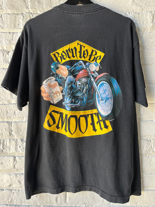 Vintage 1992 Camel Cigarettes Born To Be Smooth Shirt Size XL