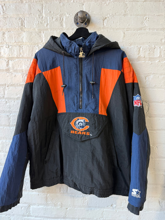 Vintage Chicago Bears Starter Pullover Jacket Size Large