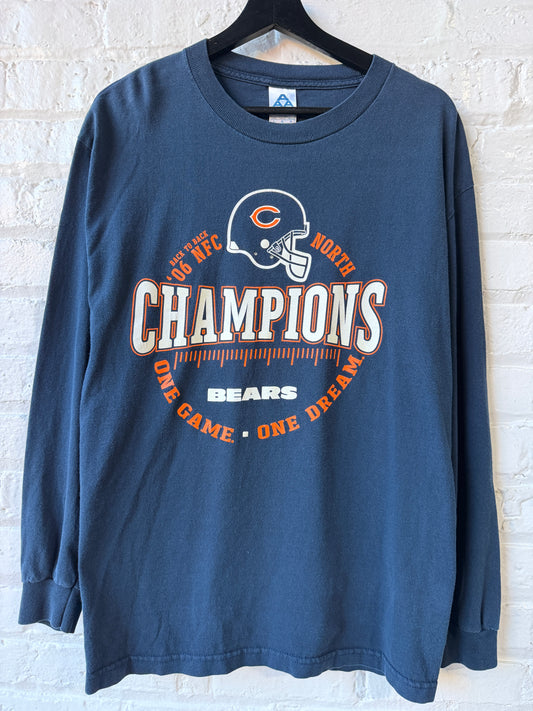Vintage 2006 Chicago Bears Long Sleeve Shirt Size Large