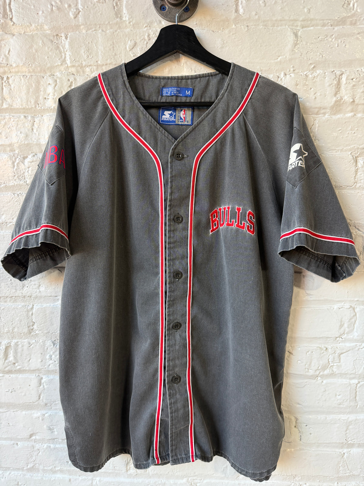 Vintage Chicago Bulls Starter Baseball Jersey Size Medium