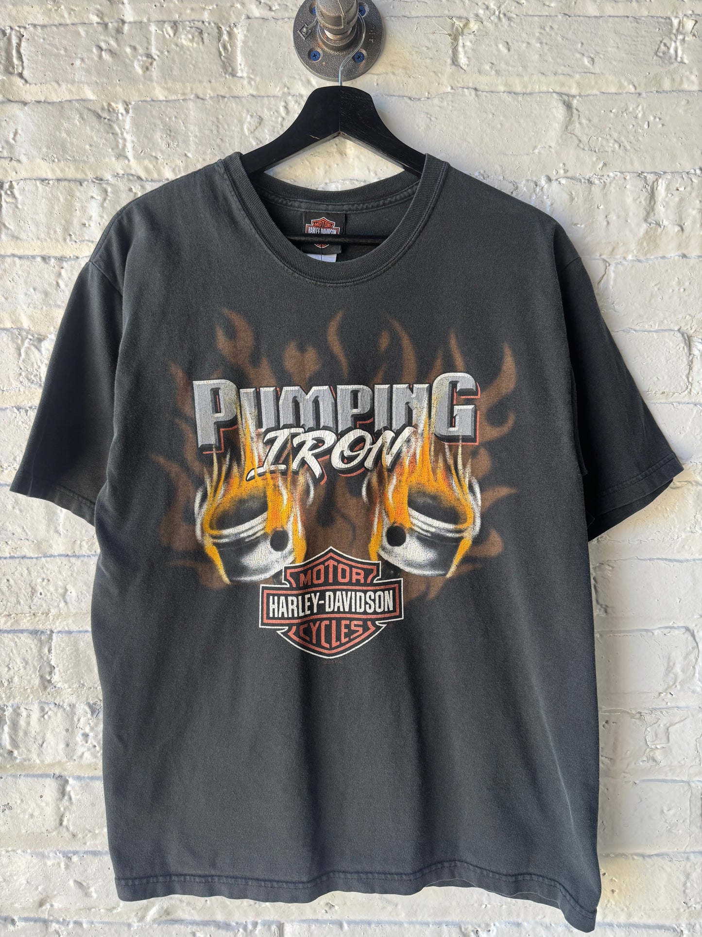 Vintage Harley Davidson Pumping Iron Shirt Size Medium