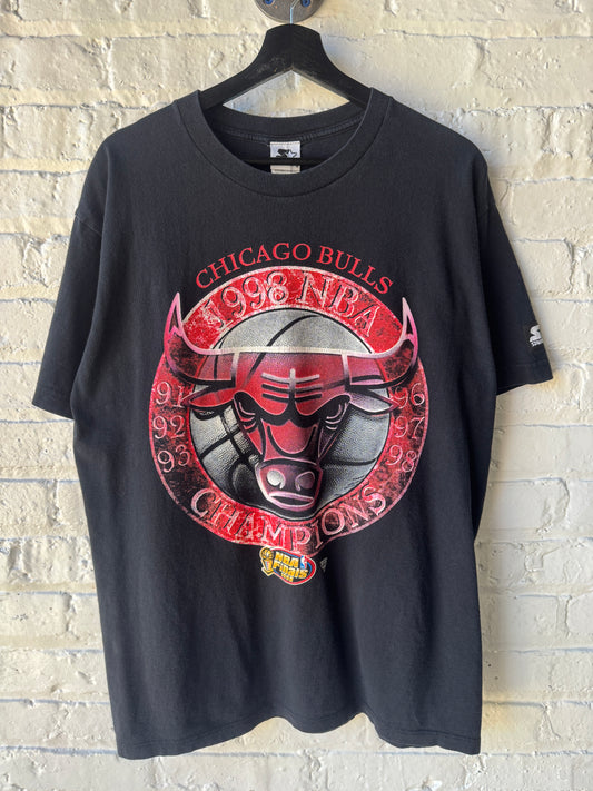 Vintage 1998 Chicago Bulls Tour Shirt Size Large
