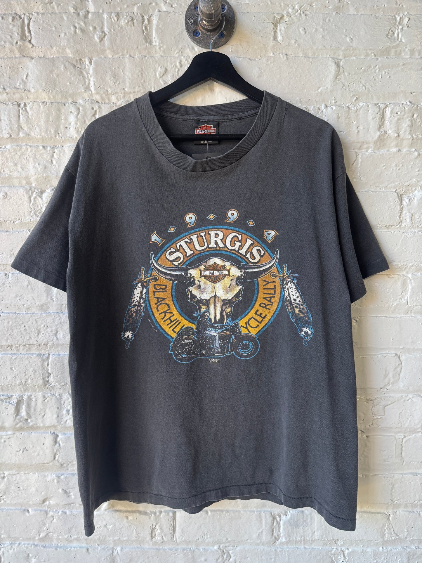 Vintage 1994 Sturgis Faded Shirt Size Large