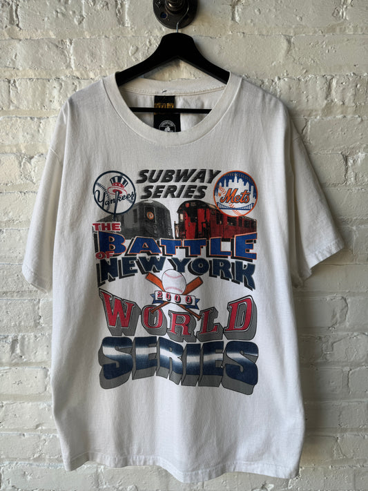 Vintage 2000 Yankees vs Mets World Series Shirt Size XL