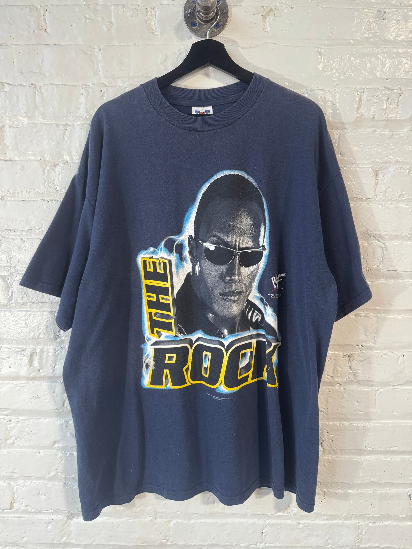 Vintage The Rock WWF Shirt Size 2XL
