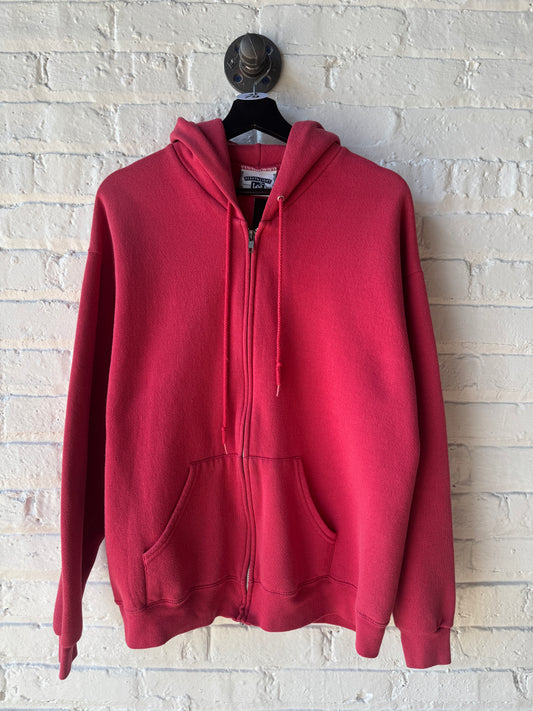 Vintage Lee Pink Zip Up Hoodie Size Large
