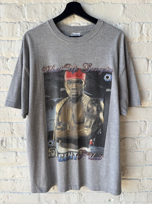 Vintage 50 Cent G Unit What Up Gangsta Shirt Size XL
